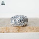  RMX097 8mm Nhẫn nam viền tròn 