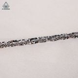  BGX056 4mm Lắc tay vuông xoắn móc máy 