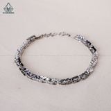  BGX056 4mm Lắc tay vuông xoắn móc máy 