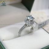  RX260 FULL MOIS 7mm Nhẫn nữ viền hoa 