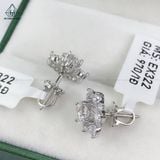  EX322 5mm Bông tai hoa cánh nhọn xen kẽ 