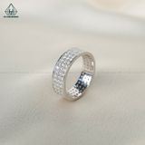  RX191 FULL MOIS 1.5mm Nhẫn 3 hàng đá 