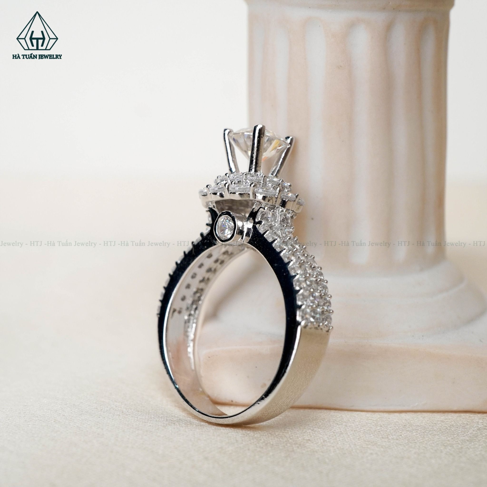  RX417 6mm Nhẫn nữ viền tròn 