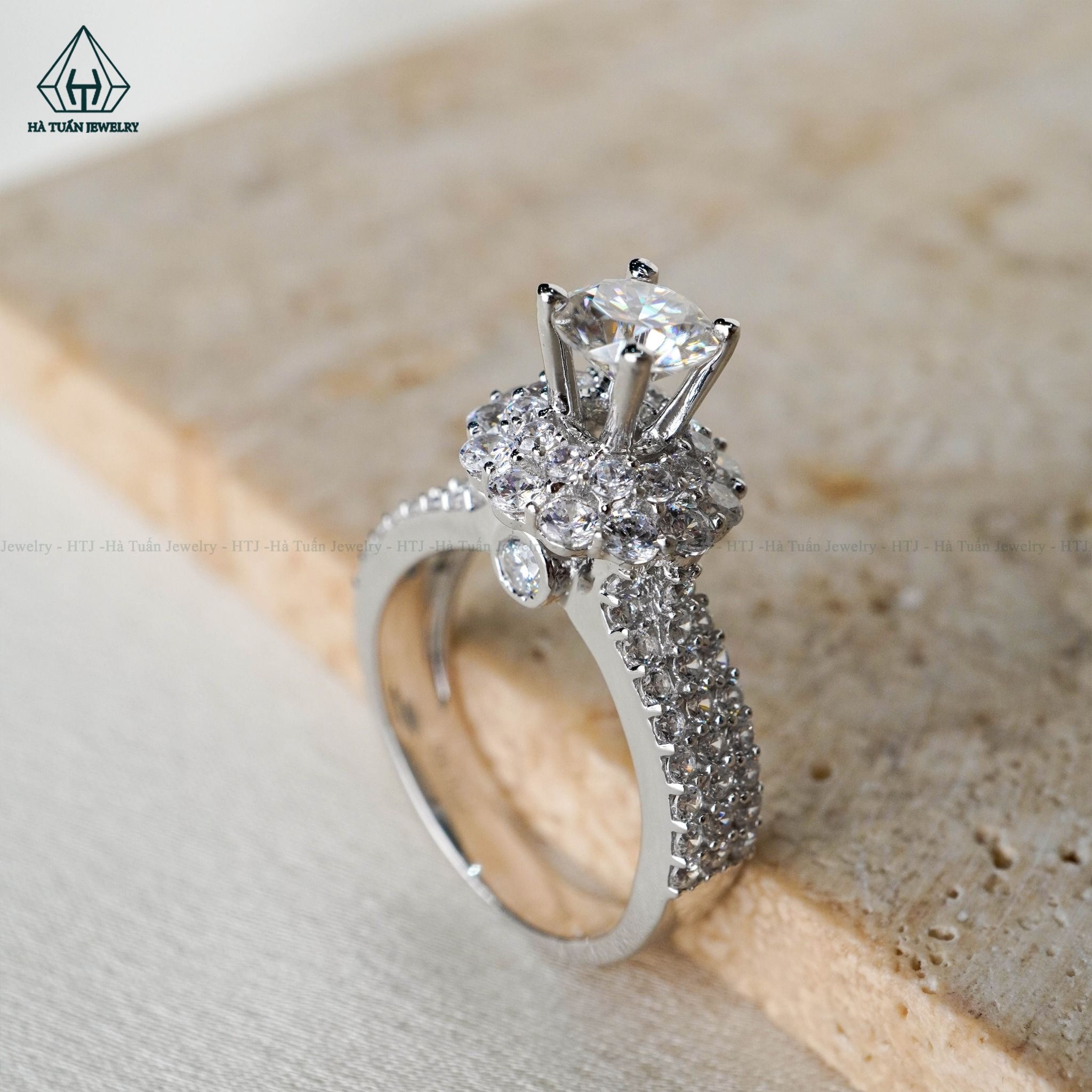  RX417 6mm Nhẫn nữ viền tròn 