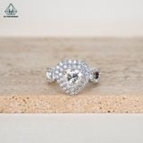  RX077 FULL MOIS viên chủ Heart Modified 7*7 1.2ct 