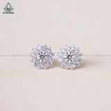  EX353 4.5mm Bông tai hoa 12 cánh nhọn 