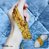  S061 VÒNG  CHUỖI HỔ PHÁCH VÀNG NÂU 