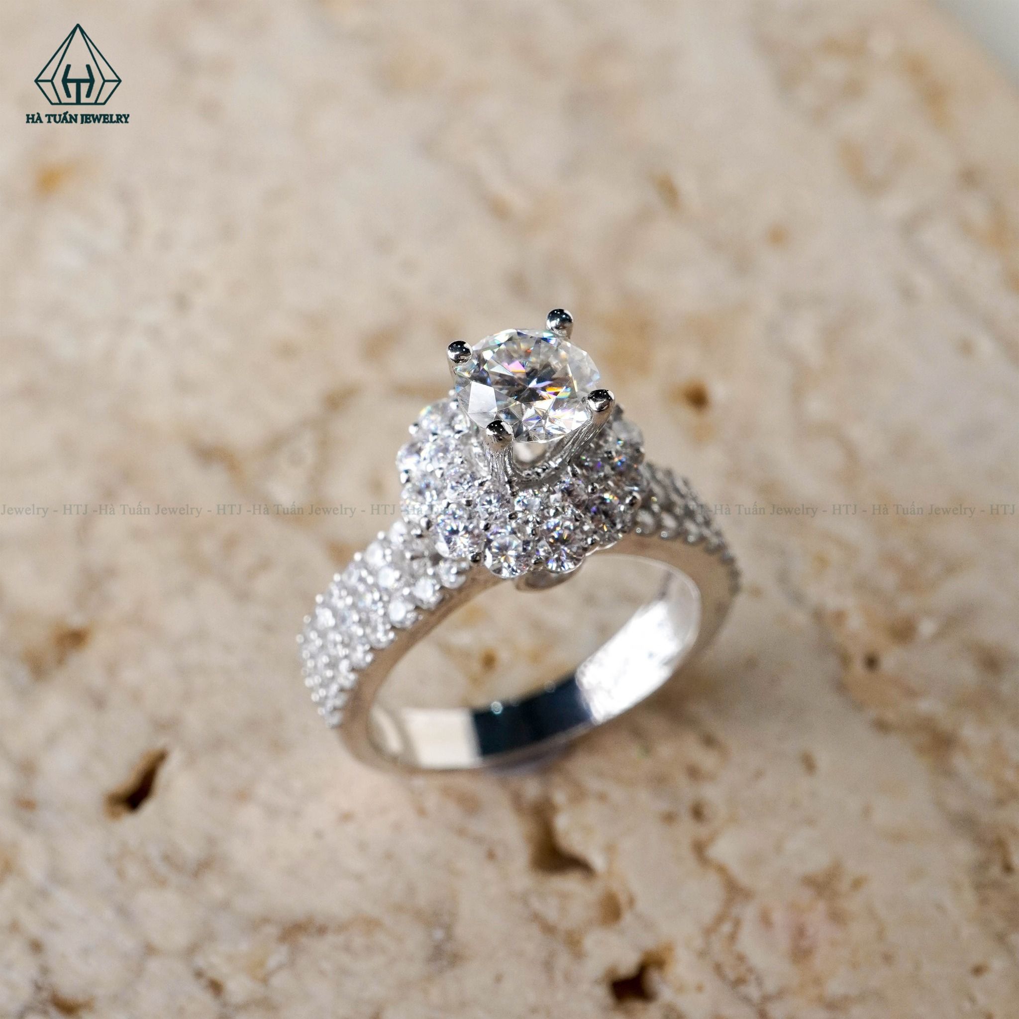  RX417 6mm Nhẫn nữ viền tròn 