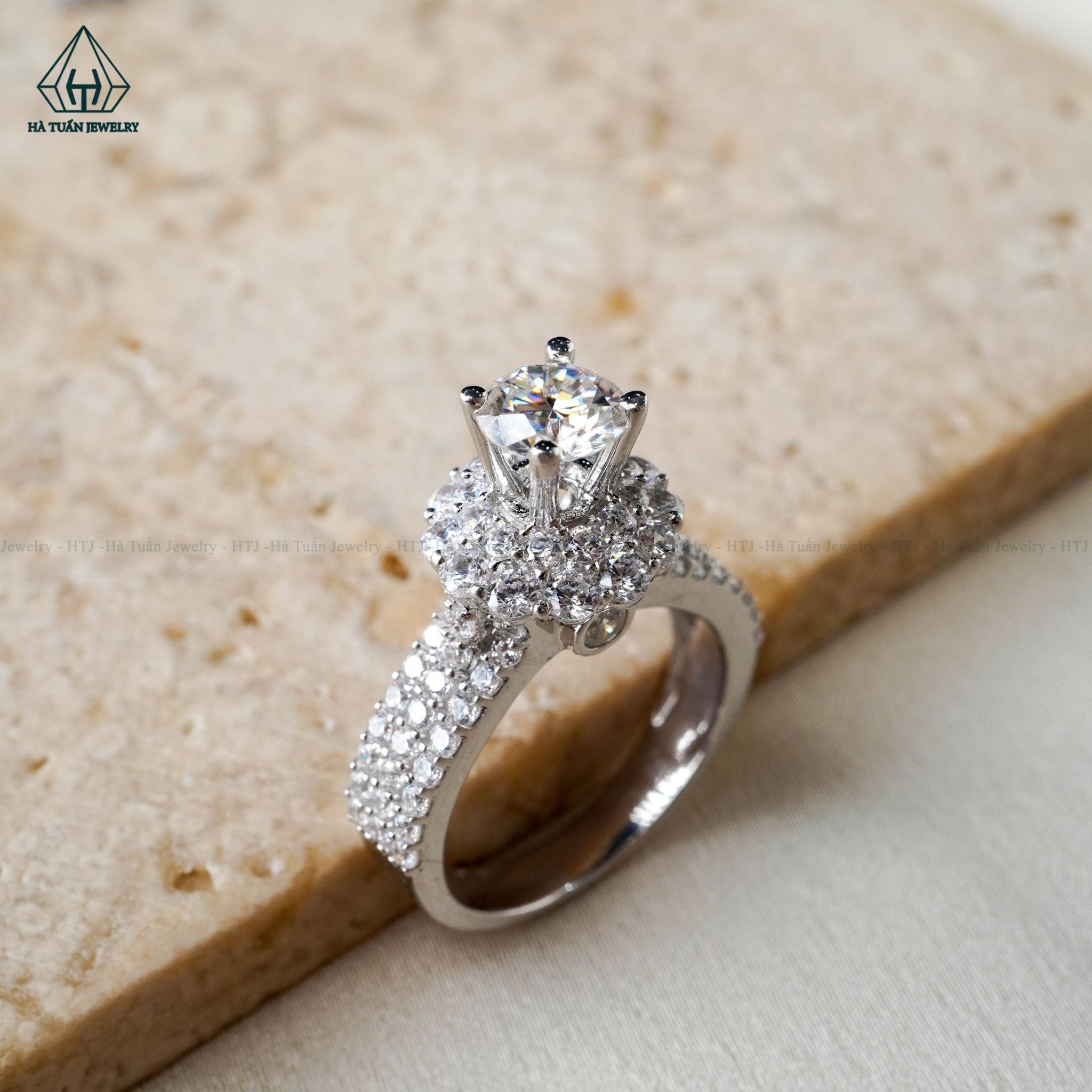  RX417 6mm Nhẫn nữ viền tròn 