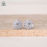  EX353 4.5mm Bông tai hoa 12 cánh nhọn 