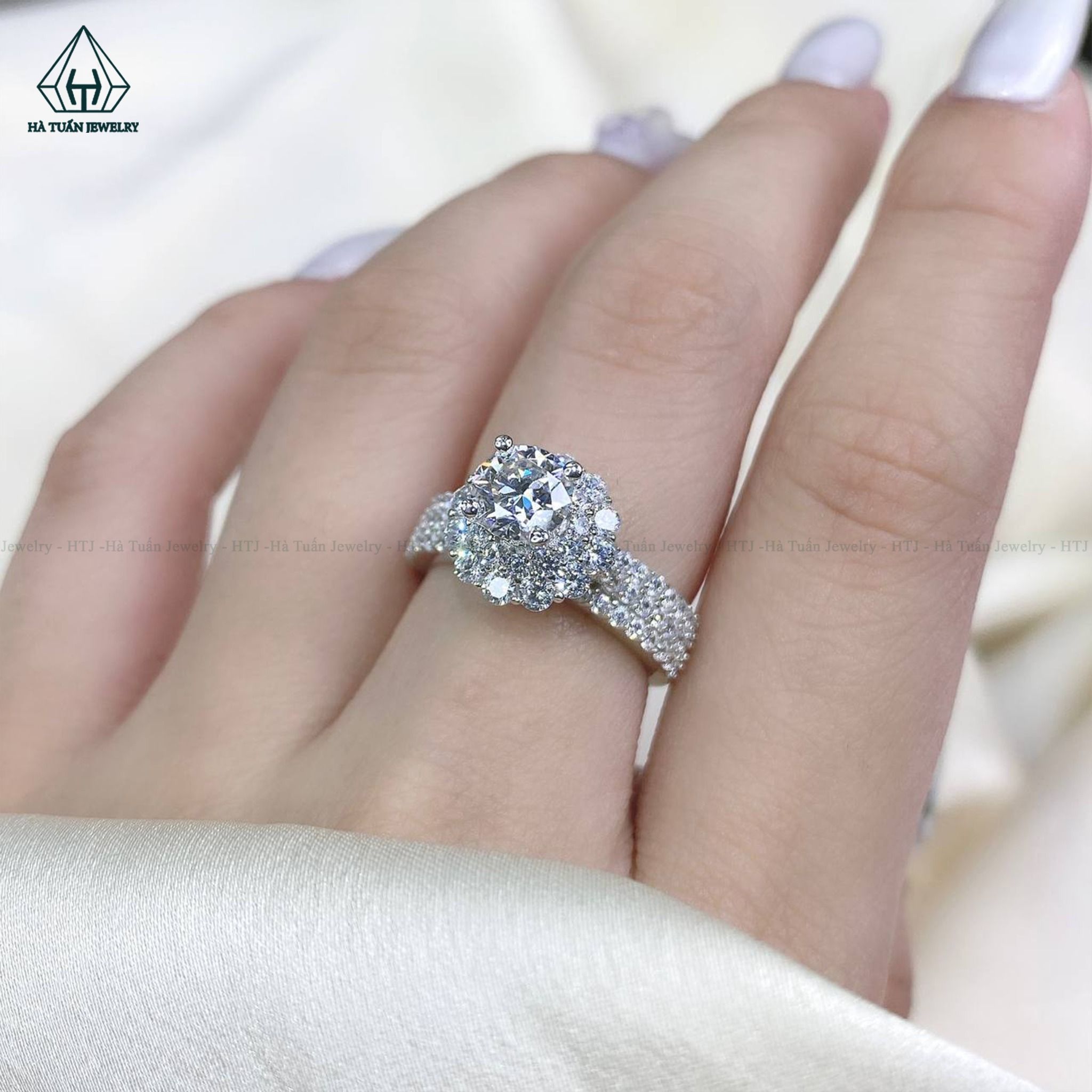  RX417 6mm Nhẫn nữ viền tròn 