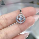  P315 Mặt dây chuyền tròn hoa đá 