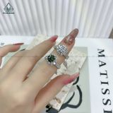  RX260 FULL MOIS 7mm Nhẫn nữ viền hoa 