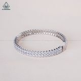  B825 Vòng tay FULL 2 hàng tấm CZ 