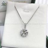  P358 Mặt dây chuyền cỏ bốn lá vòng đá 