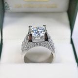  RMX083 12mm Nhẫn nam phối baguette 