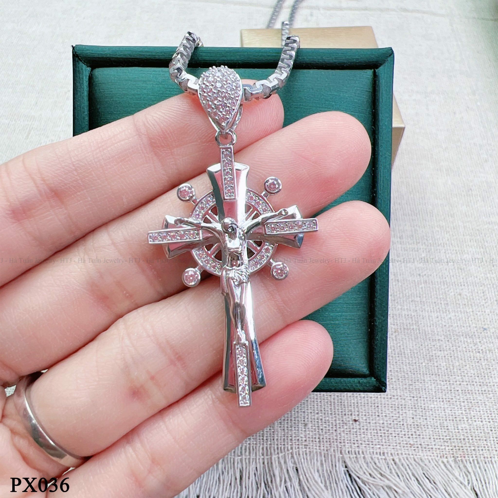  PX036 Mặt thánh giá viền tròn 