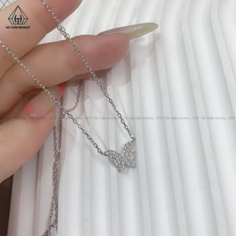 N343 Dây chuyền bướm đá
