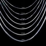  NCX007 1.2mm Dây chuyền hộp nhỏ 