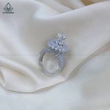  RX469 6.5mm Nhẫn nữ đài hoa 