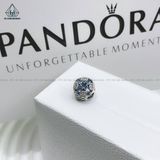  C395 Charm tròn hoa đá xanh dương 