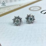  EX174 5mm Bông tai hoa cánh kép 