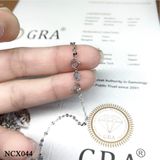  NCX044 Dây chuyền hoa dập giữa nhỏ 