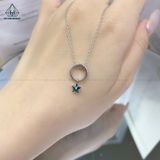  N449 Dây chuyền mặt sao xanh rung 