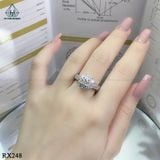  RX248 FULL MOIS 5.4mm Nhẫn nữ viền tròn nhọn 