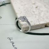  RX269 Nhẫn hoa bốn cánh đá CZ 