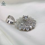  PX180 FULL MOIS 6.3mm Mặt dây hoa nhọn 