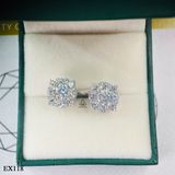  EX118 5mm bông tai viền vuông 