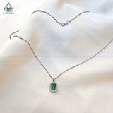  N568 Dây mặt liền đá xanh lá 