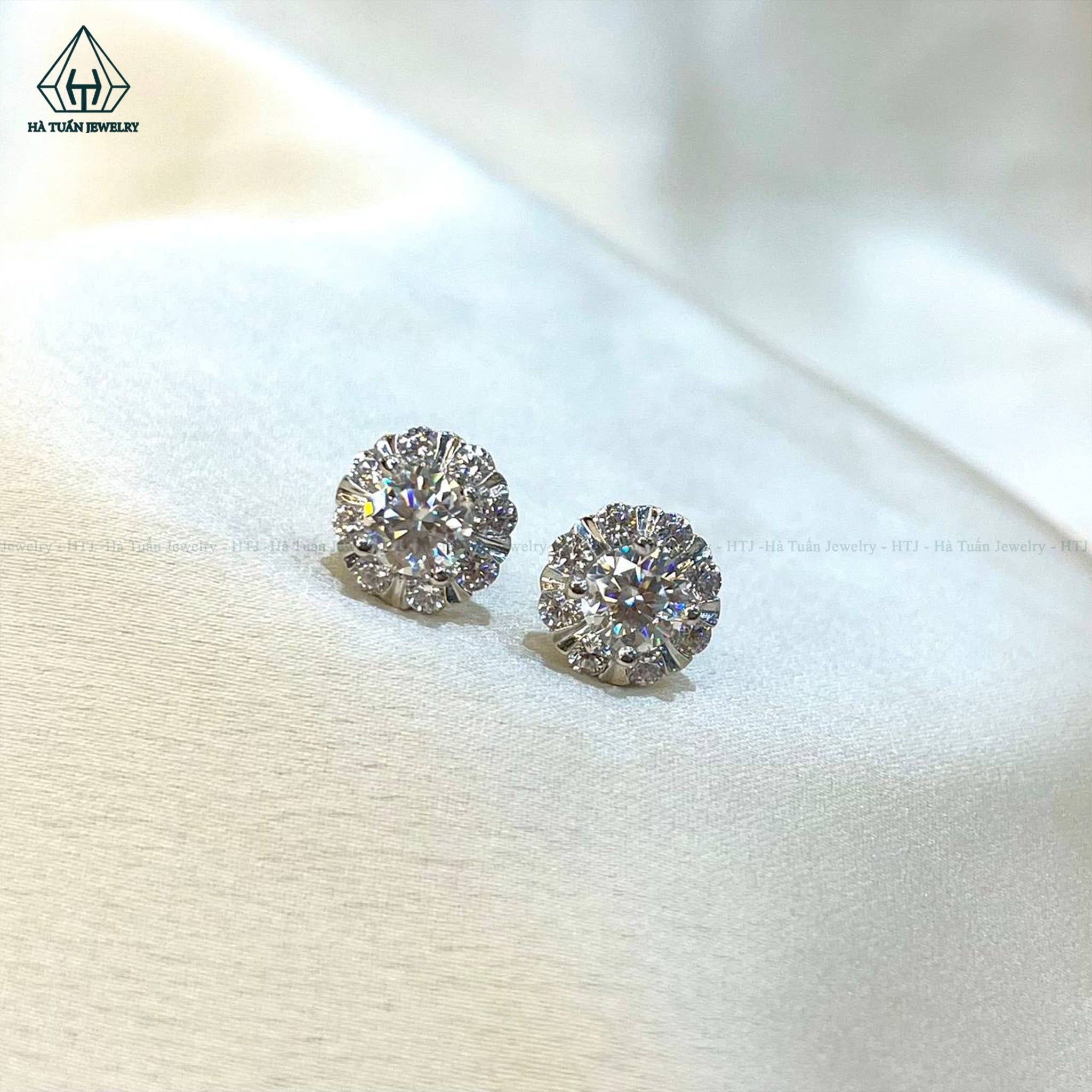  EX318 6mm Bông tai tròn 8 cánh 