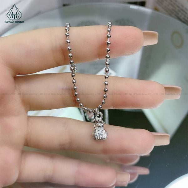  A266 Lắc chân bi charm rơi túi tiền 