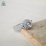  RX417 6mm Nhẫn nữ viền tròn 