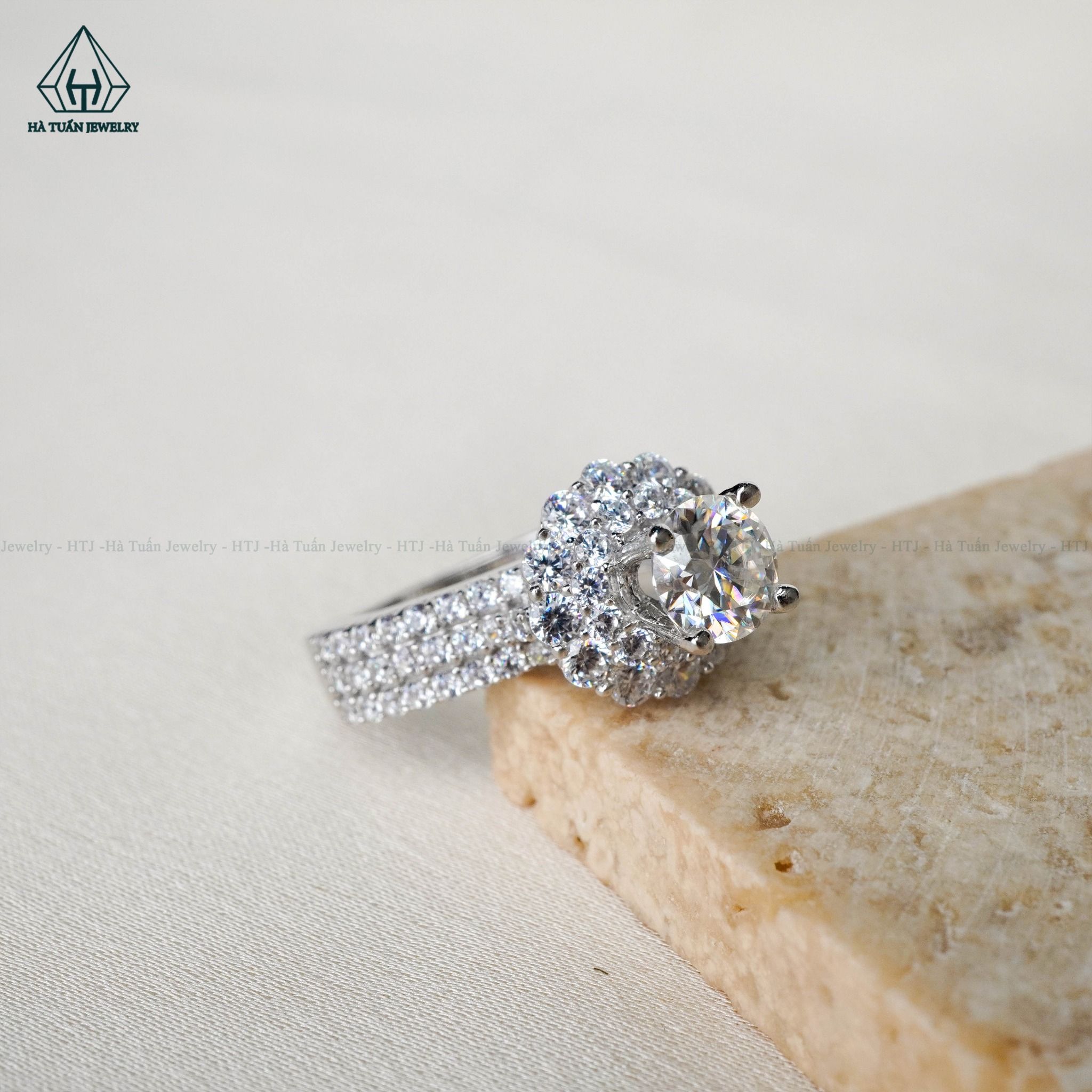  RX417 6mm Nhẫn nữ viền tròn 