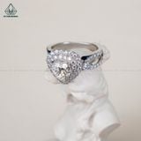  RX077 FULL MOIS viên chủ Heart Modified 7*7 1.2ct 