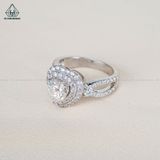  RX077 FULL MOIS viên chủ Heart Modified 7*7 1.2ct 