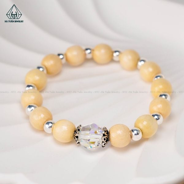  BB047 Vòng dâu mix đá phong thuỷ 