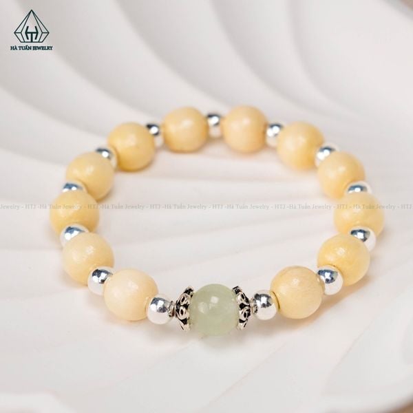  BB047 Vòng dâu mix đá phong thuỷ 