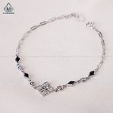  B817 Lắc tay hình thoi phối hoa 