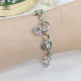  B793 Lắc 5 charm khoá tim sao 