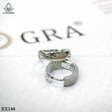  EX144 Bông tai khoen Full Mois 