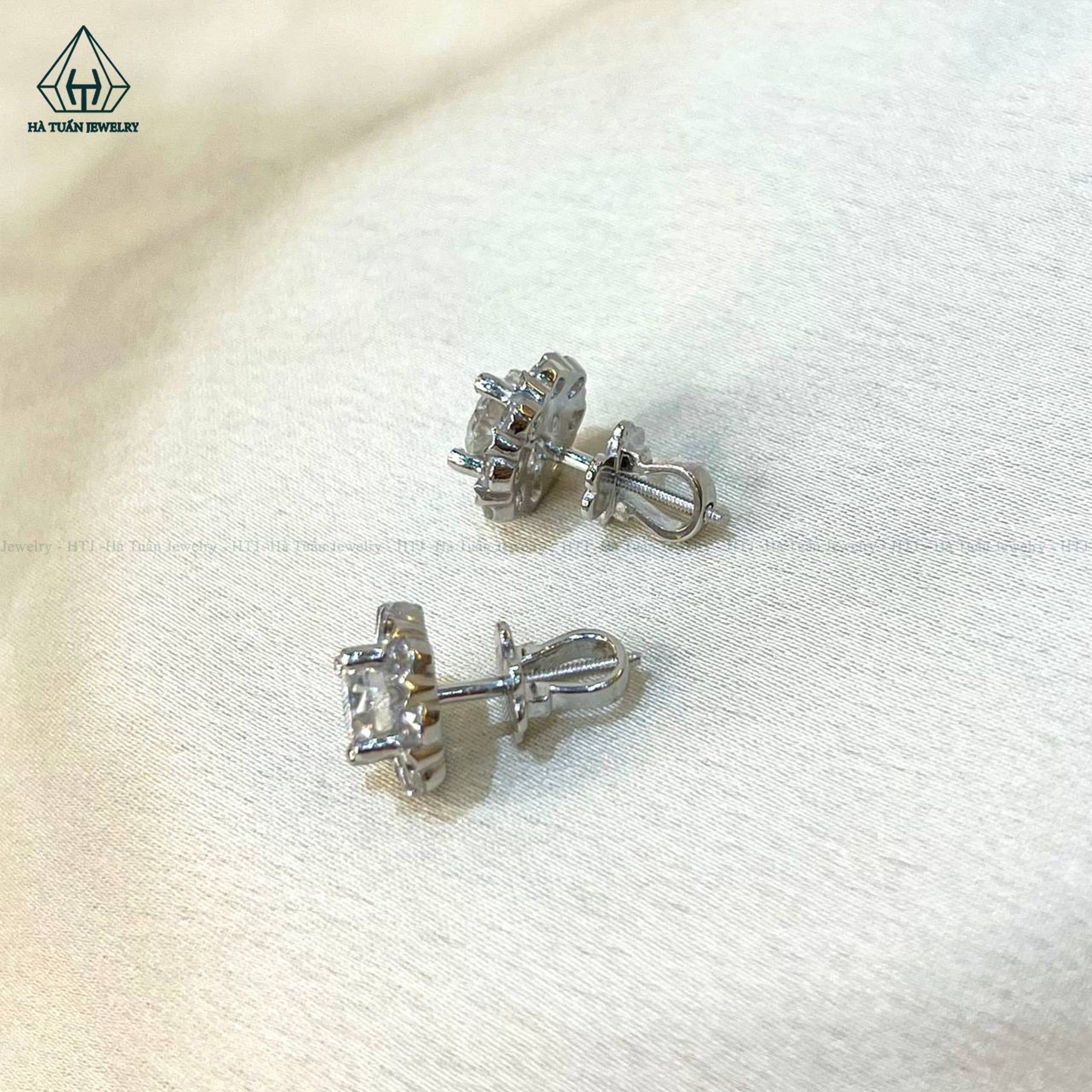  EX318 6mm Bông tai tròn 8 cánh 