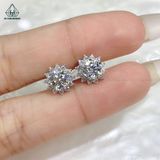  EX254 5.4mm Bông tai 12 cánh nhọn chuôi đẩy 