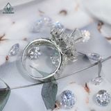 RX393 6.5mm Nhẫn nữ đài hoa 
