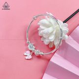  BGB109 Vòng cứng charm nơ rơi 