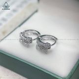  EX175 Bông tai khoen chữ H 