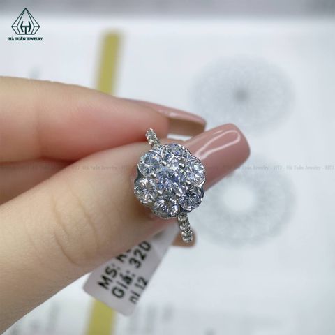 R670 5mm Nhẫn hoa mai viền đá